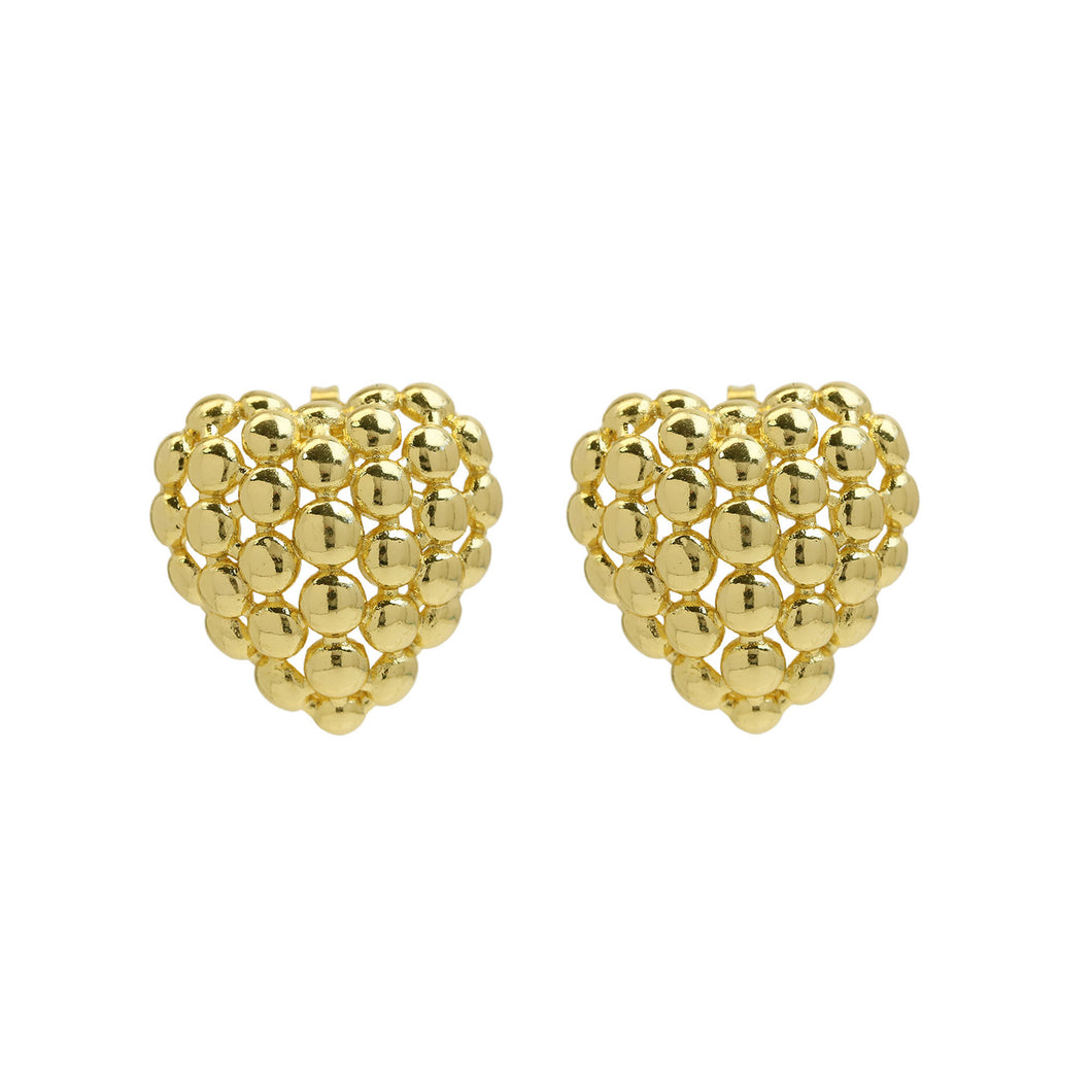 Beaded Heart Earring