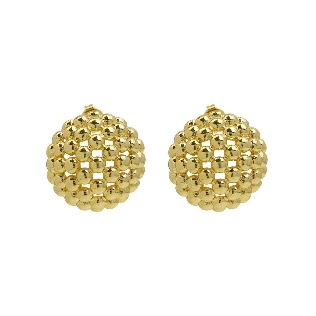 Beaded Round Earring