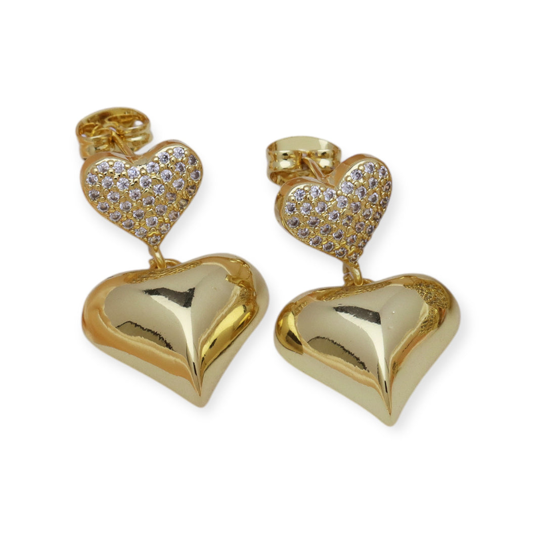 Double Heart Earring