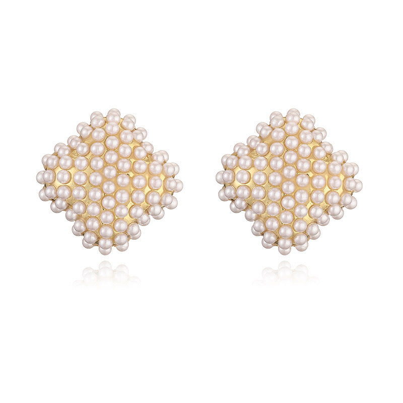 Bubble Flower with Pearls Earrings