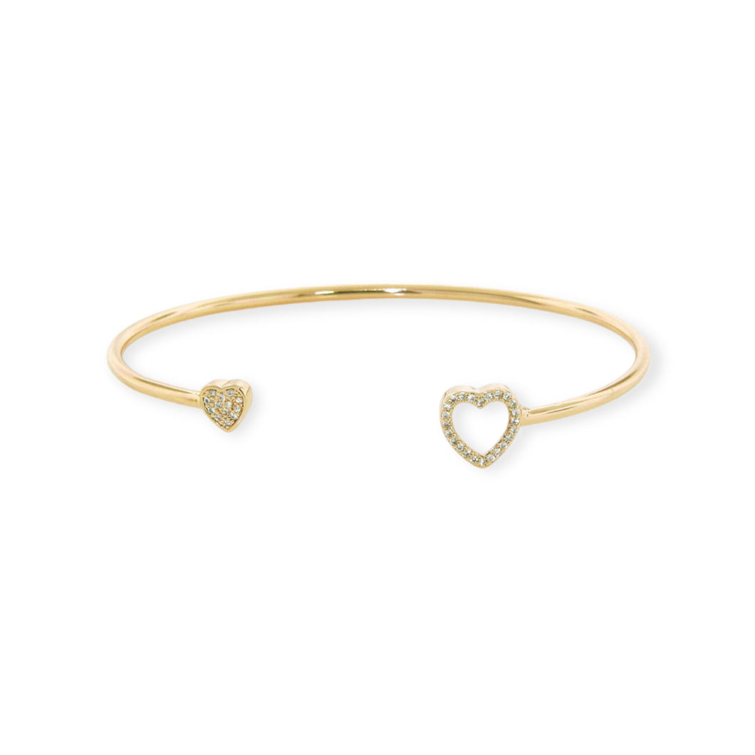 Heart Open Bangle