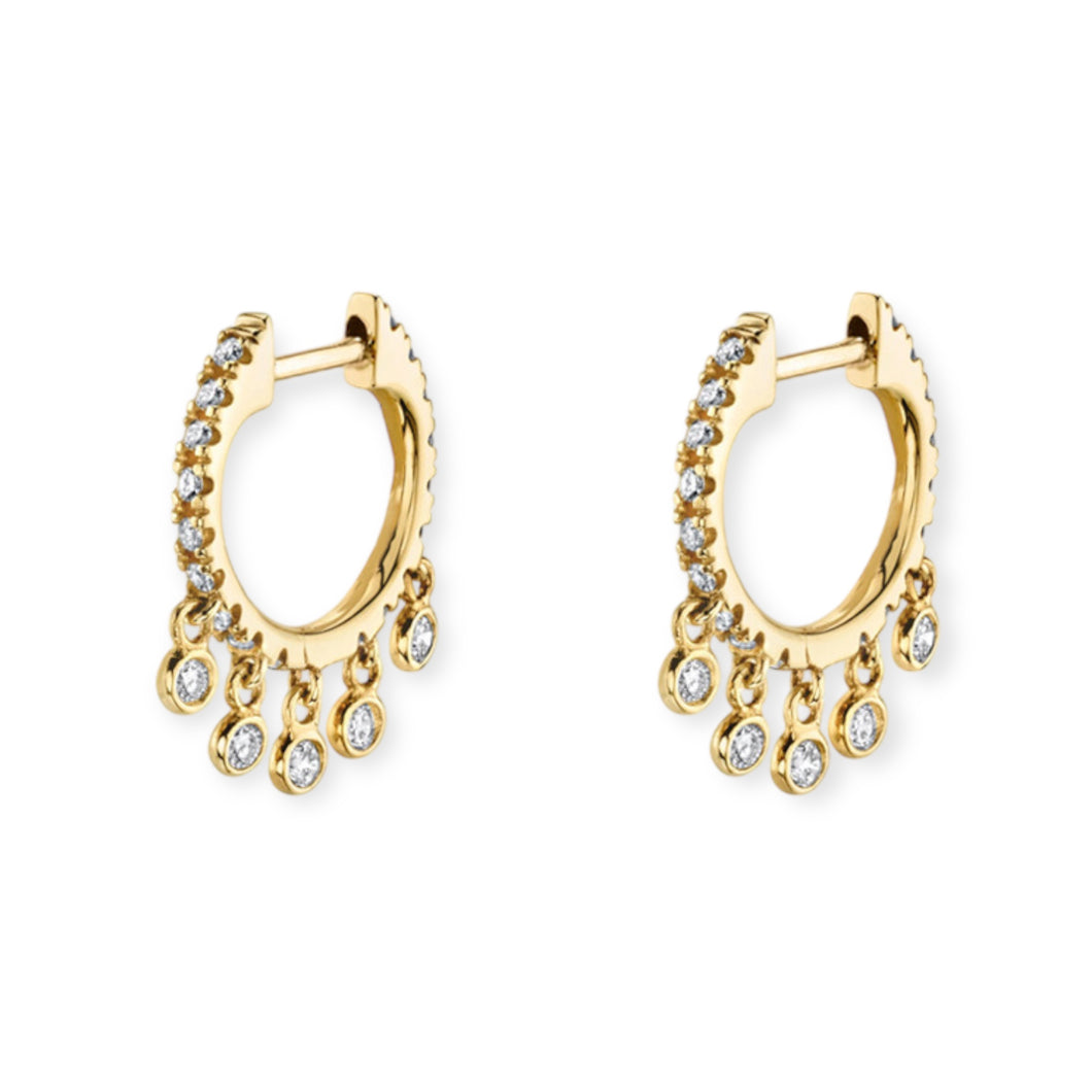 Dangling Huggie Earrings
