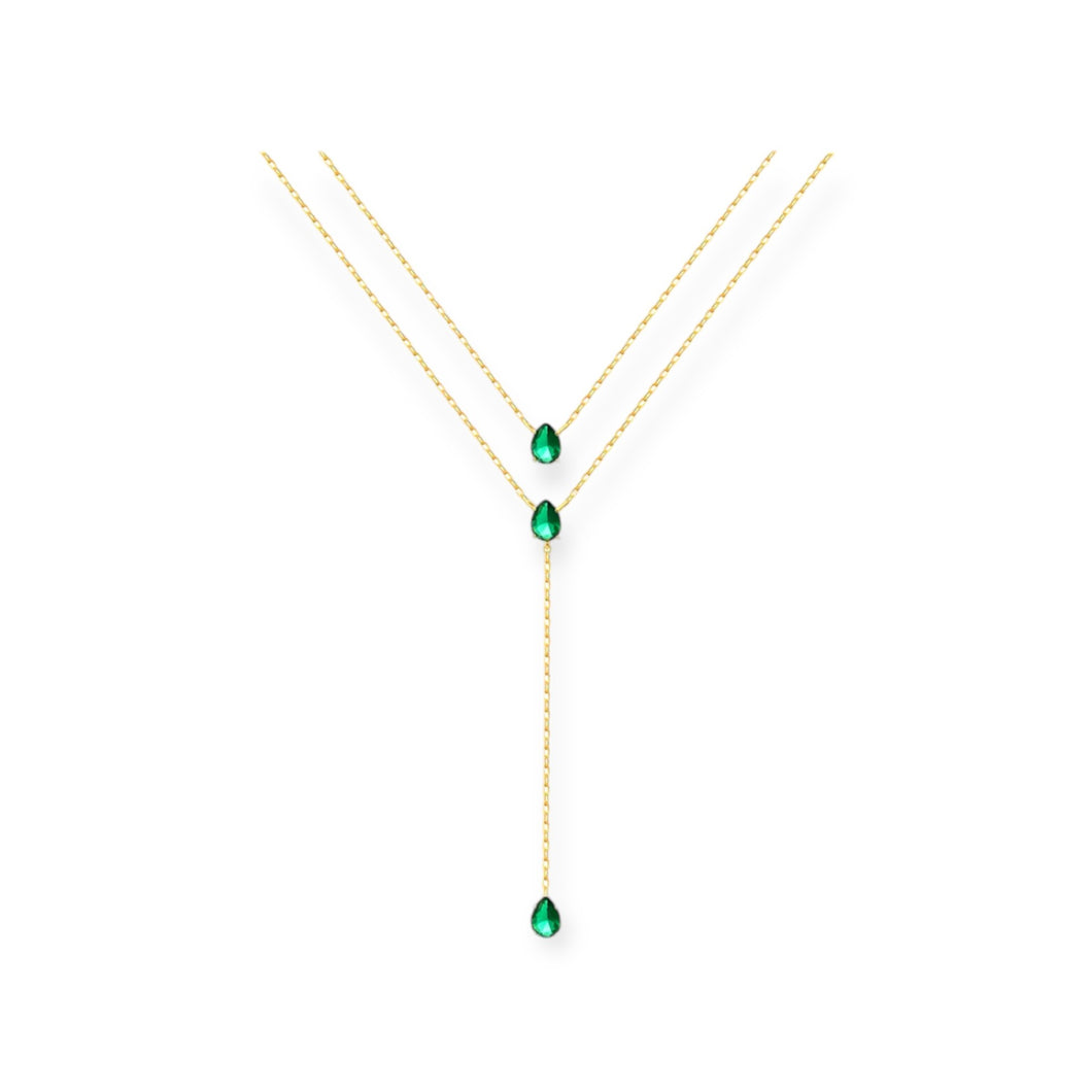 Green Drop Double Lariat