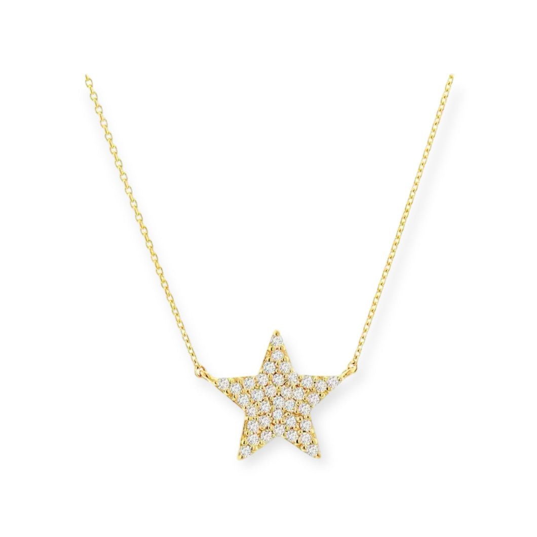 Pave Star Necklace
