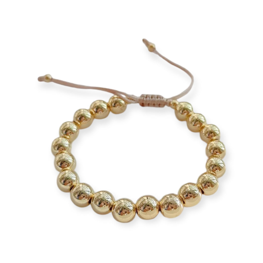 Gold Beads String Bracelet