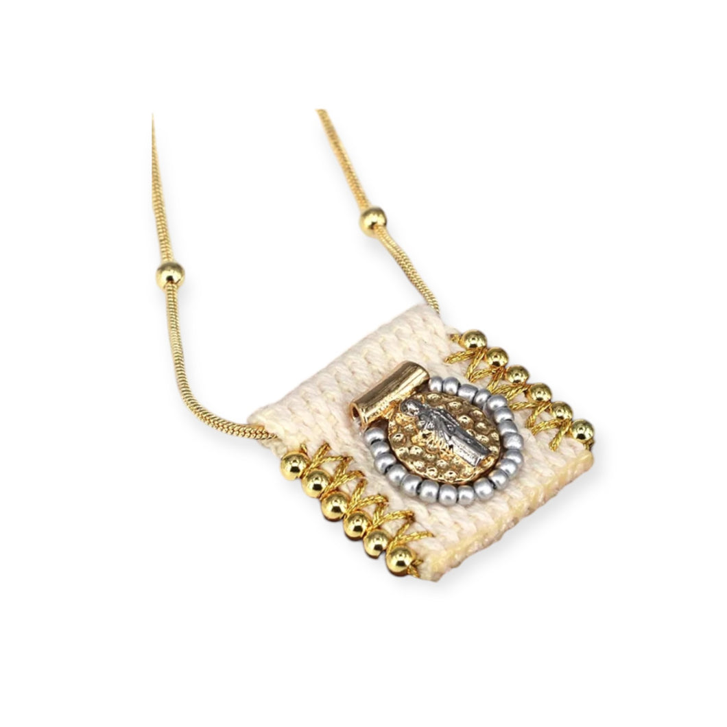 St. Benedict Cloth Necklace