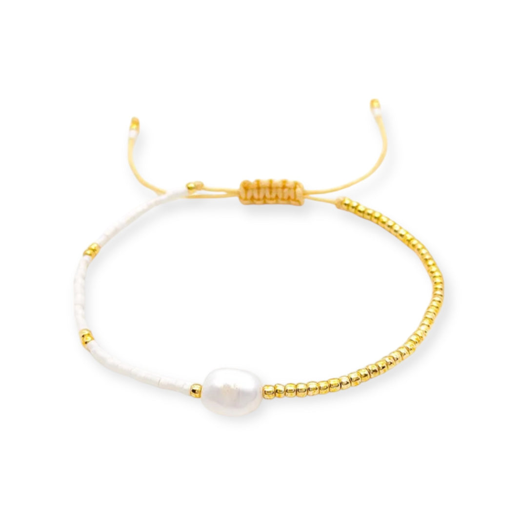 Half and Half Pearl Bracelet