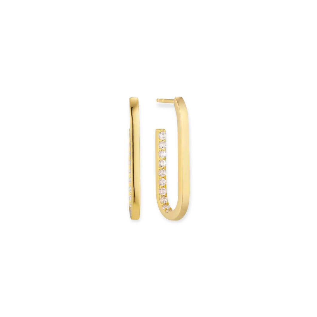 Open U Shape Hoop Earrings