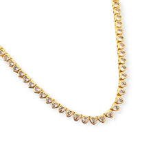 Load image into Gallery viewer, Full Tennis Zirconia Heart Necklace
