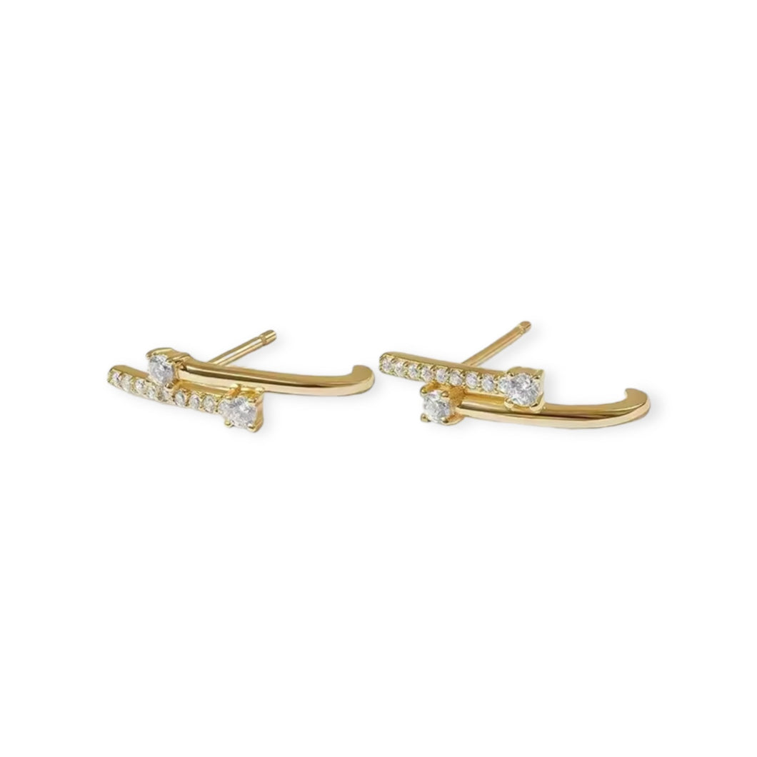 Zirconia Sticks Earrings