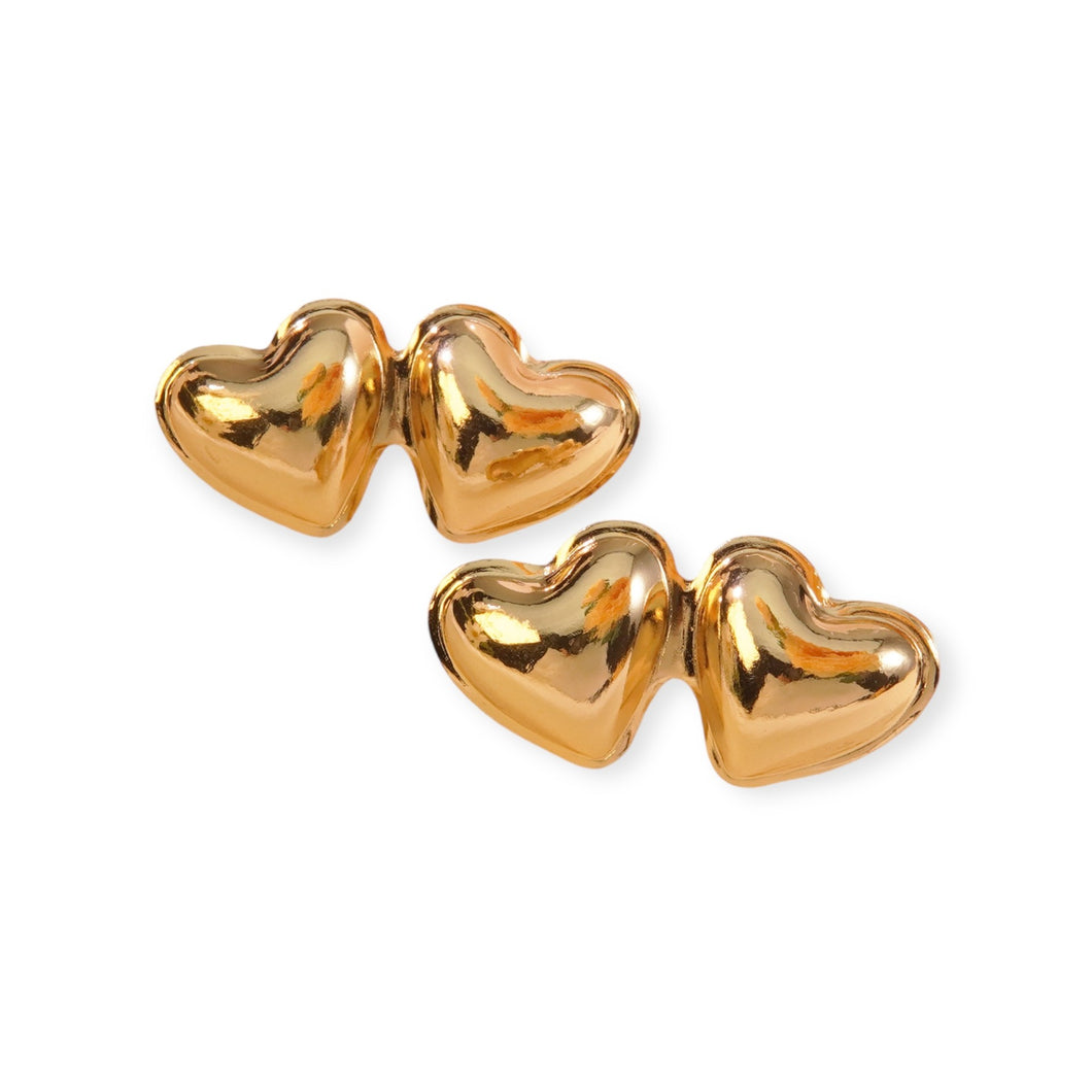 Double Heart Earring